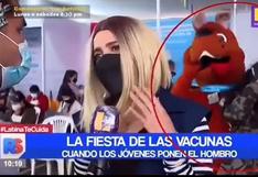 “Scooby-Doo” y jovencita se roban las cámaras por bailar reggaeton en el ‘Vacunafest’ | VIDEO
