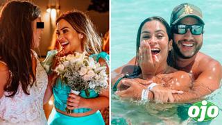 Ethel Pozo logró obtener el bouquet de novia en boda de su prima en Cancún | FOTOS