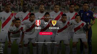 ​Ya puedes inscribirte para comprar entradas para el Perú vs. Escocia