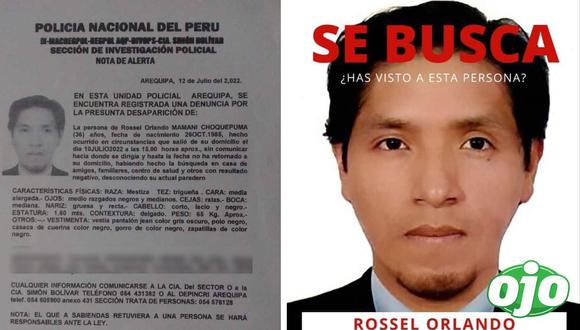 Arequipa: Joven de 36 años desapareció
