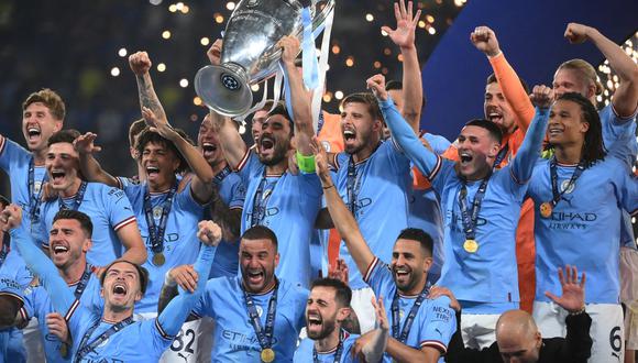 Manchester City campeón de la Champions League 2022-2023. (Foto: AFP)