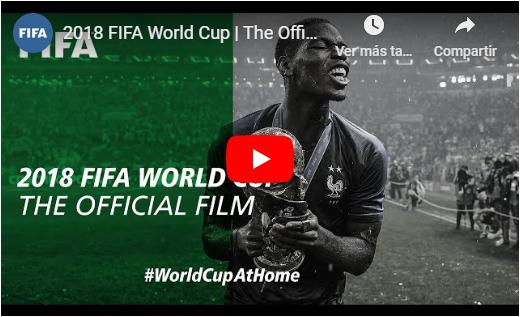 Cover de la película oficial del Mundial Rusia 2018 de la FIFA