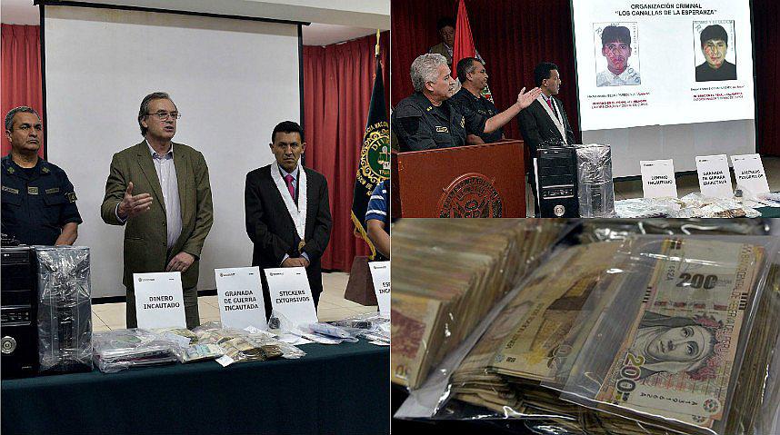 Trujillo: Desarticulan organización que movía S/. 480 mil gracias a extorsiones [FOTOS y VIDEO]
