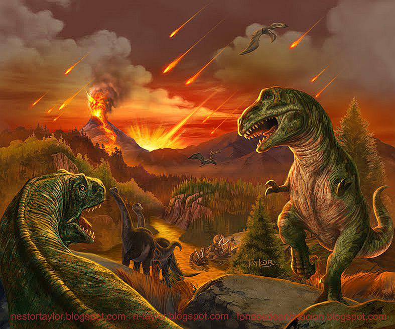 Volcanes e impacto de meteorito provocaron extinción de dinosaurios