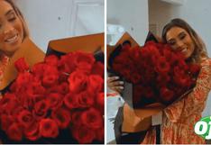 Ethel Pozo se pone misteriosa luego que su novio le envía rosas: “No les puedo contar” | VIDEO