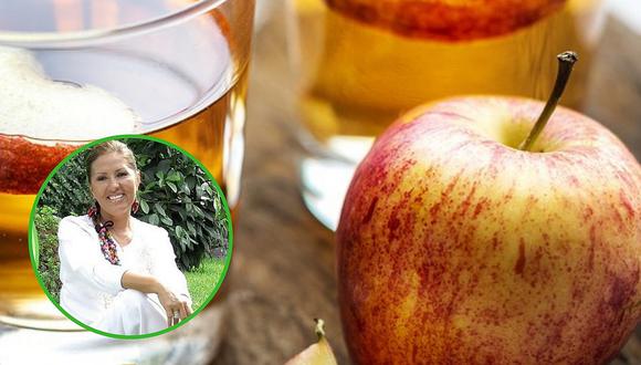 Cuatro males que puedes curar consumiendo vinagre de manzana según Jeanette Enmanuel 