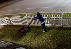 Robó cortadora de pasto de sus vecinos, pero antes se llevársela les cortó césped de su casa