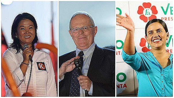 ONPE al 96,93%: Keiko Fujimori 39,81%, PPK 21,01%, Verónika Mendoza 18,79%