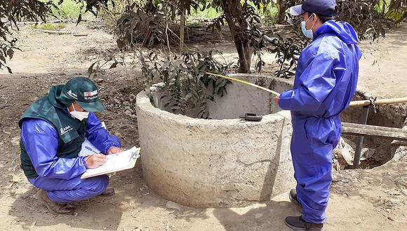 Los trabajos de limpieza y mantenimiento de pozos a tajos abierto permitirán garantizar el abastecimiento de agua para el riego, principalmente, en cultivos de pan llevar, maíz chala y caña de azúcar. (Minagri)