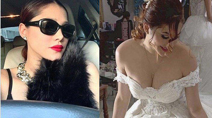 Lesly Castillo muestra el impresionante vestido de novia que utilizaría en su boda │FOTOS y VÍDEO