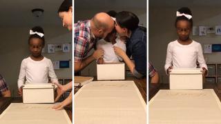 La tierna reacción de una niña al enterarse que iba a ser adoptada (VIDEO)