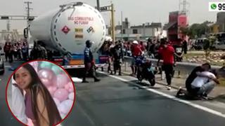 Puente Piedra: embarazada fue arrollada por camión en la Panamericana Norte tras caer de motolineal | VIDEO 