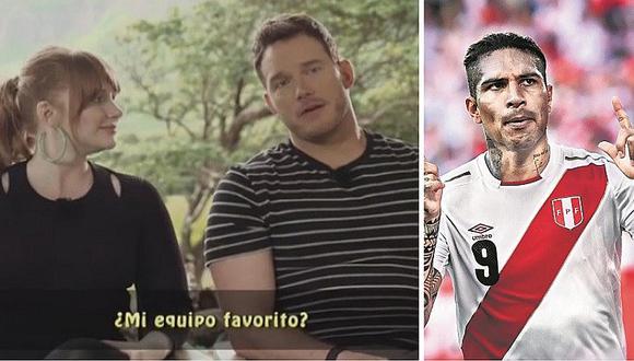 ​Actor Chris Pratt ‘echa flores’ a Paolo Guerrero y quiere que Perú gane el mundial