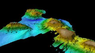 ​Descubren impresionante cadena de montañas submarina de origen volcánico