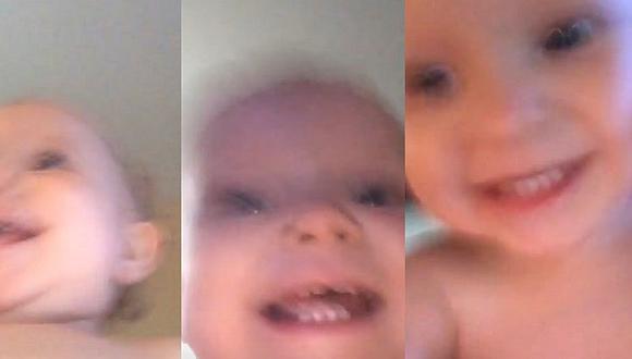 Bebito graba su huida tras "robar" el celular de su madre y es un éxito en YouTube (VIDEO)