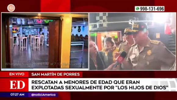“Lo más indignante es que involucre a menores de hasta de doce años. Son más de 40 menores que han sido identificadas y que aprovecharon su vulnerabilidad”, detalló Jorge Angulo, comandante general de la Policía Nacional del Perú.