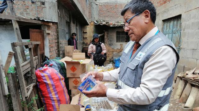 Los pirotécnicos incautados estarían valorizados en aproximadamente S/270 mil. (Foto: @SucamecPeru)