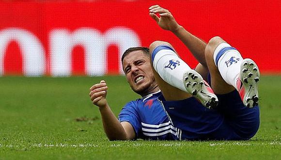 Eden Hazard, estrella del Chelsea, se fractura tobillo y tiene para 3 o 4 meses
