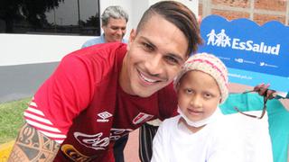 Paolo Guerrero cumple sueño a niña que lucha contra el cáncer [FOTOS] 