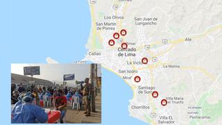 Mapa: Aquí están los mercados de Lima con más casos de coronavirus