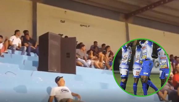 Equipo de fútbol utiliza parlantes por baja asistencia de hinchas (VIDEO)