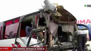 Bus se estrelló contra tráiler en la Panamericana Sur y dejó al menos 12 heridos | VIDEO 