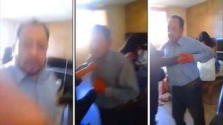 Madre de alcalde lo sorprende ebrio con una trabajadora sexual en hotel (VIDEO)
