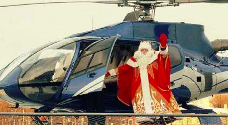 Brasil: Un 'papá Noel' roba un helicóptero usando una pistola