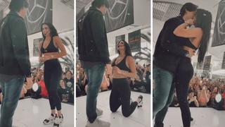 Actriz Bárbara de Regil se arrodilla y le pide la mano a su novio | VIDEO