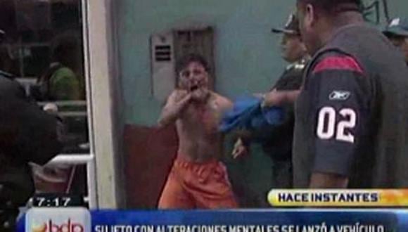 Hombre con alteraciones causa accidente en Cercado de Lima 
