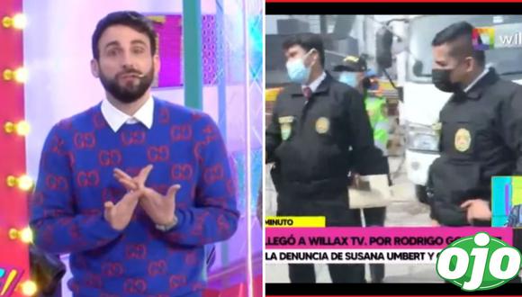 ‘Peluchín’ arremete contra la policía. Foto: (Willax TV).