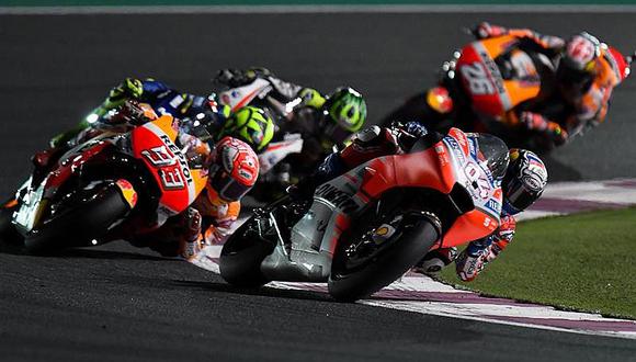 ​MotoGP: Dovizioso gana a Márquez por 27 milésimas y Rossi es tecero