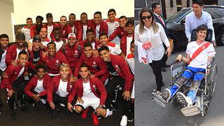 Perú vs. Nueva Zelanda: emotivo encuentro entre joven hincha junto a la selección  (FOTOS)