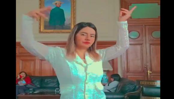 La legisladora compartió el video en su red social. (Foto: Captura)