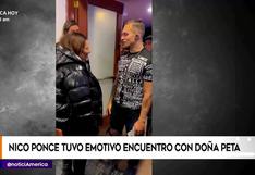 Nico Ponce tras encuentro con Doña Peta: “Qué honor haber interpretado a su hijo, nuestro eterno capitán”