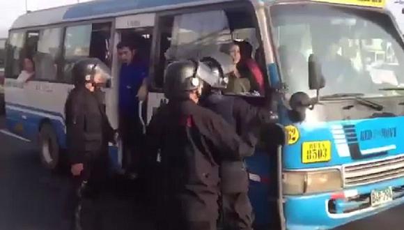 Ate: Inspectores reaccionan violentamente contra transportistas [VIDEO]