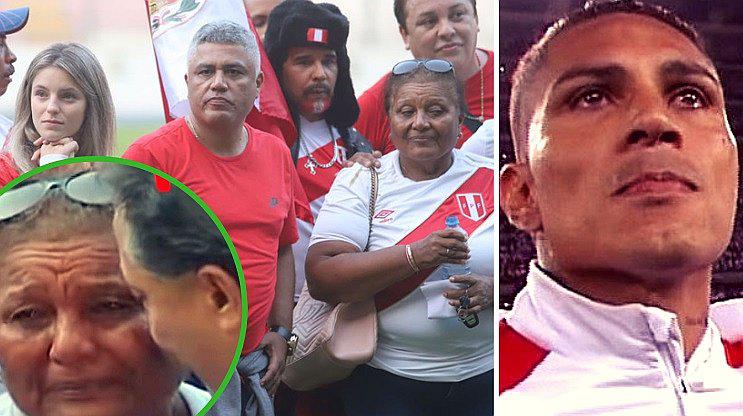 Paolo Guerrero: El conmovedor llanto de Doña Peta durante marcha pacífica (VIDEO)