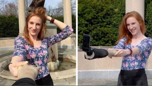 Diseñadores inventan el brazo selfie