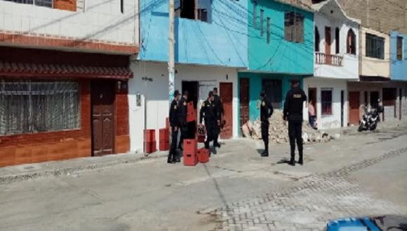 Áncash: detienen a personas que festejaban y bebían licor en una vivienda en Chimbote (Foto difusión).