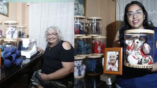 Familia peruana confecciona “ositos de la memoria” con prendas de personas fallecidas