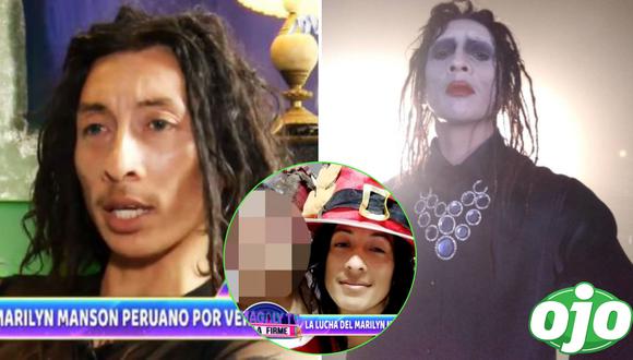 Imitador de Marilyn Manson denunciado por tocamientos indebidos a su hija. Foto: (Magaly TV, La Firme | Instagram/@mike1bravo).