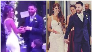 La boda de Messi y Antonella: el regalo que le dio el astro del Barcelona tras el "Sí" (VIDEO)