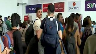 Aeropuerto Jorge Chávez: pasajeros afectados por cancelación de vuelos a provincias