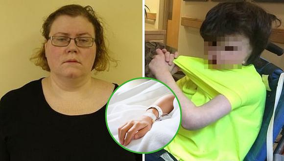 Mujer mató a su hijo enfermo vertiendo alcohol a su tubo intravenoso