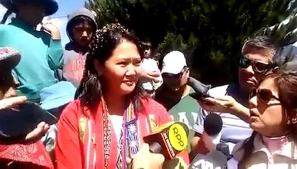 Keiko Fujimori: No voy a pisar el palito del señor Pedro Pablo Kuczynski [VIDEO]