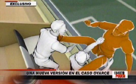 Caso Oyarce: Dos golpes lo habrían atontado antes de caer del palco