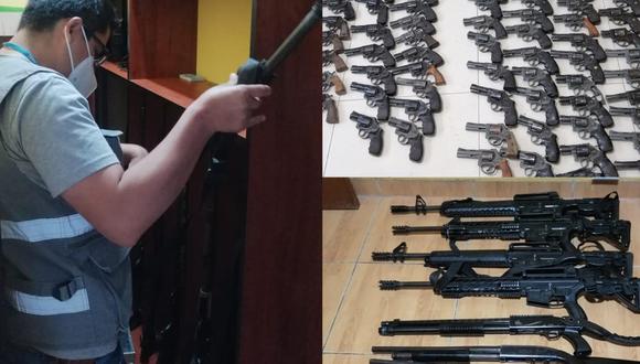 Decomisan 128 armas de fuego a tres empresas de seguridad de Ayacucho e Ica (Foto: Sucamec)