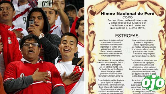 Historia del Himno Nacional del Perú | Imagen compuesta 'Ojo'