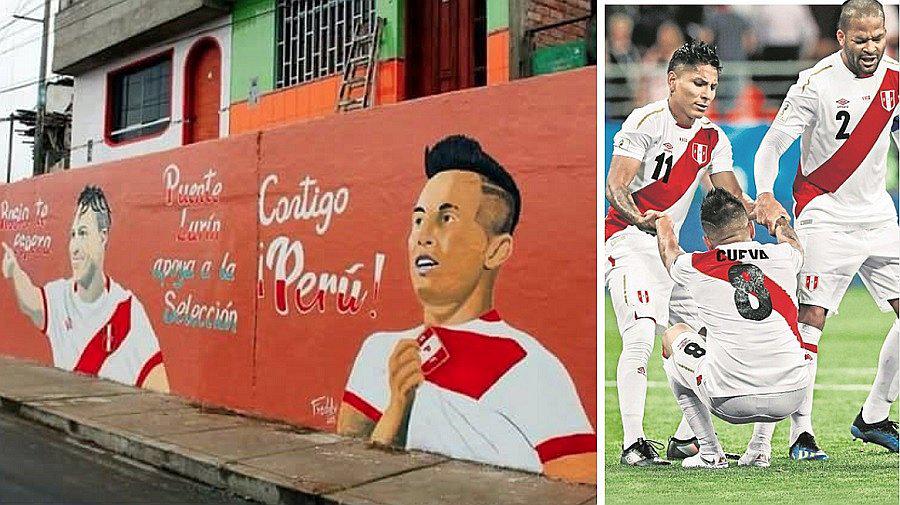 ​Mural con imagen de Christian Cueva es manchado por desconocidos (FOTOS)