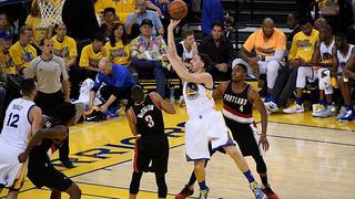 NBA: Warriors, sin Stephen Curry, toman ventaja al vencer a Trail Blazers